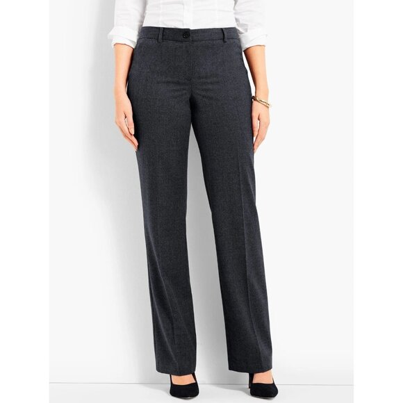 NWT Talbots Womens Plus Size 18 TALL 18T Luxe Italian Flannel Windsor Pants NEW - Picture 1 of 5